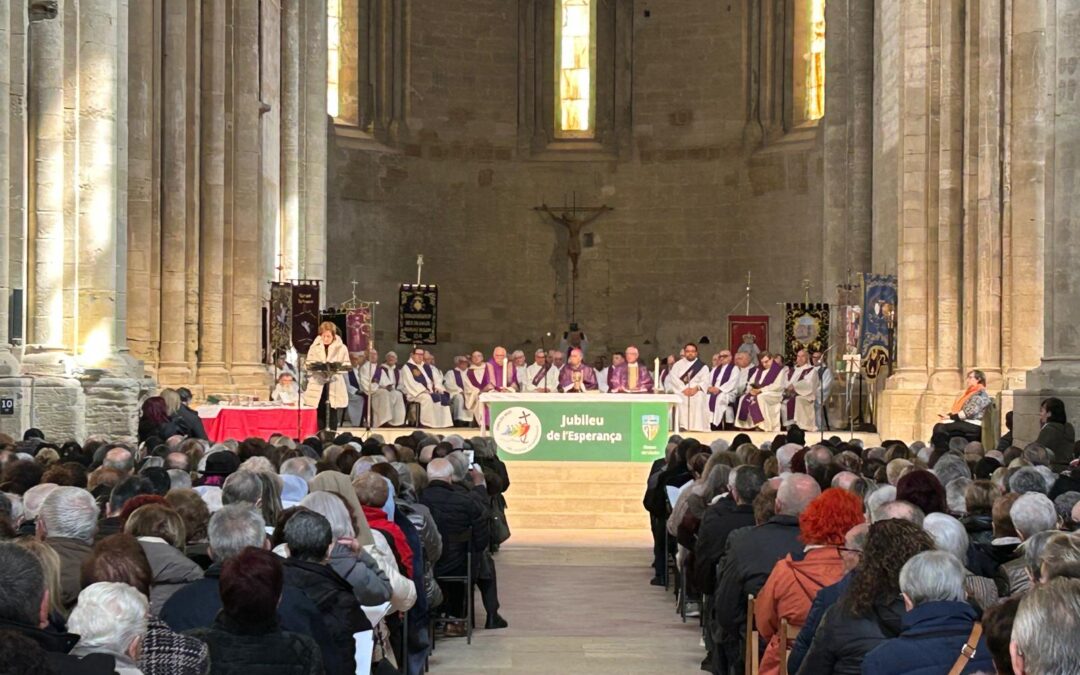 LLEIDA. La Seu Vella s’omple de fidels per celebrar el Jubileu de l’Esperança