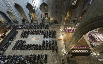 Un miler de persones acomiaden el bisbe de Girona, Mons. Francesc Pardo