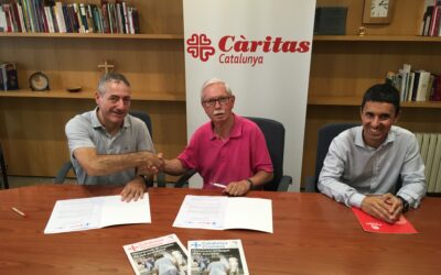 Càritas Catalunya, Catalunya Cristiana i Ràdio Estel  signen un nou acord de col·laboració