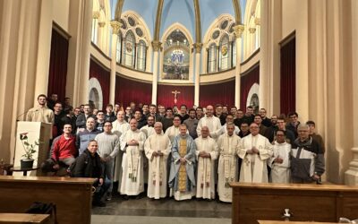Los seminaristas de Cataluña en el Santuario de Núria