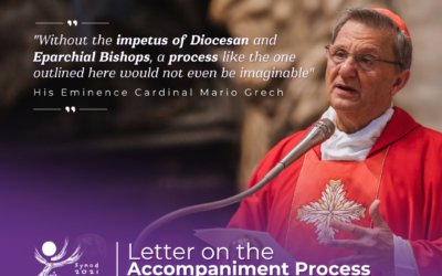 Carta del cardenal Mario Grech, secretario general de la Secretaría General del Sínodo, sobre el proceso de acompañamiento de la fase de implementación del Sínodo